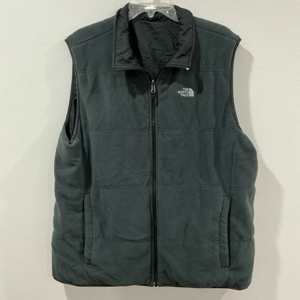 The North Face Men's Reversible Granola Vest Size XL Grey Black Gorpcore